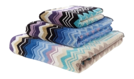 Handtuch Missoni Giacomo Turquoise Multicolor (70 x 115 cm)