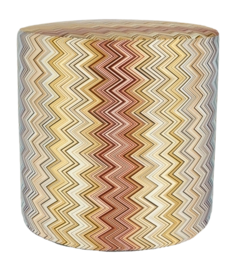 Poef Missoni Jarris Cylinder Beige Multicolor 25