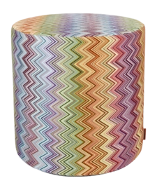 Poef Missoni Jarris Cylinder Red Multicolor 25