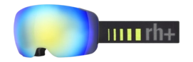 Ski Goggles RH+ Unisex Gotha Matt Black / Lens Revo Gold / El Black Acid Lime-Grey