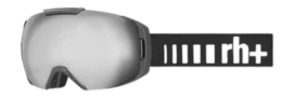 Ski Goggles RH+ Unisex Olympo Matt Black / Lens Grey Light Silver / Frame Black-White