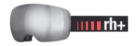 Skibrille RH+ Gotha Unisex Matt Black / Lens Grey Lite Siver / El Black-Red-White