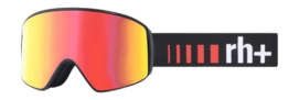 Ski Goggles RH+ Unisex Logo Evo Matt Black / Lens Revo Red / Frame Black-Red-White