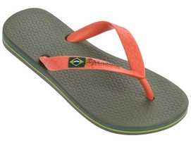 Slipper Ipanema Kids Classic Brasil Green Orange