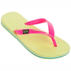 Slipper Ipanema Kids Classic Brasil Yellow Pink