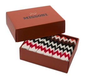 Gesichtshandtuch Missoni Best Red Multicolor (Set von 6 Stück)