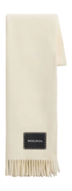 Schal Woolrich Big Logo Patch Herren Milky Cream