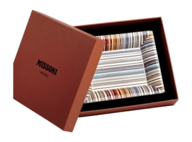 Serveerbord Missoni Luxury Gift Box Stripes Jenkins 148 Rectangular Tidy Tray Large