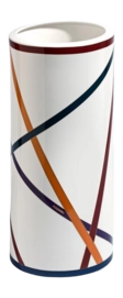 Vaso cilindrico Missoni Nastri h 36 cm, Luxury Box, Multicolore