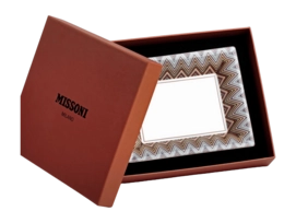 Serveerbord Missoni Luxury Gift Box Zig Zag Jarris 148 Rectangular Tidy Tray Large