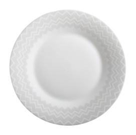 Dinerbord Missoni Zig Zag White 27,5 cm (Set van 6)