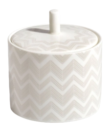 Suikerpot Missoni Zig Zag White