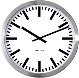 Klok Karlsson Station Steel Polished 50 cm