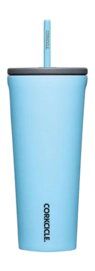 Thermal Mug Corkcicle Cold Cup with Straw Blue 710 ml
