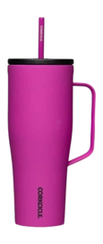 Thermosbeker Corkcicle Cold Cup XL met Rietje Fuchsia 890 ml