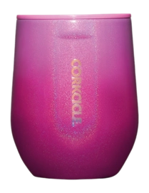 Tasse Isotherme Corkcicle Sans Tige Rose Ombré Foncé Scintillant 350 ml