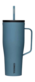 Thermosbeker Corkcicle Cold Cup XL met Rietje Blauw 890 ml