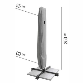 Parasolhoes AquaShield Light Grey (250 x 55/60 cm)