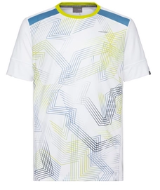 Tennisshirt HEAD Racquet White Soft Blue Herren