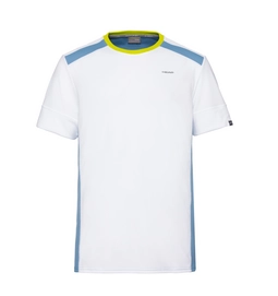 Tennisshirt HEAD Men Uni White Soft Blue