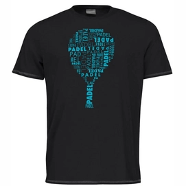 Padel-Shirt HEAD Typo Black Herren