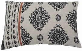 Sierkussenhoes David Fussenegger Lino Crocheted Pattern Grey ( 60 x 40 cm )