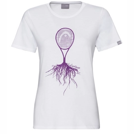 Tennis Shirt HEAD Women Roots White