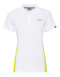 Poloshirt HEAD Club Tech White Yellow Damen