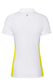 Polo HEAD Women Club Tech White Yellow