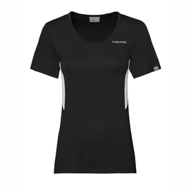 Tennisshirt HEAD Women Club Tech Black-XS