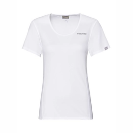 Tennisshirt HEAD Women Club Tech White-M