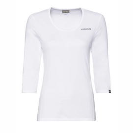 Tennisshirt HEAD Women Club Tech 3/4 White