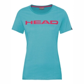 Tennisshirt HEAD Club Lucy Aqua Magenta Damen