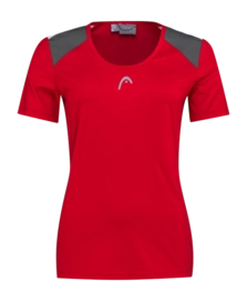 T-shirt de Tennis HEAD Women Club 22 Tech Red