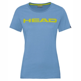 Tennisshirt HEAD Women Club Lucy Soft Blue Yellow