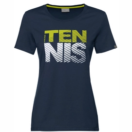T-shirt de Tennis HEAD Women Club Lisa Dark Blue-S