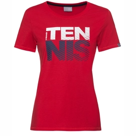 T-shirt de Tennis HEAD Women Club Lisa Red-S