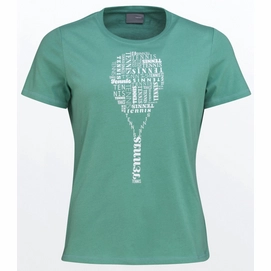 Tennisshirt HEAD Typo Nile Green Damen
