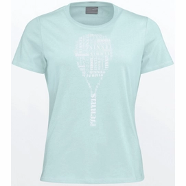 Tennisshirt HEAD Women Typo Sky Blue