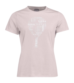 Padel-Shirt HEAD Typo Rose Damen