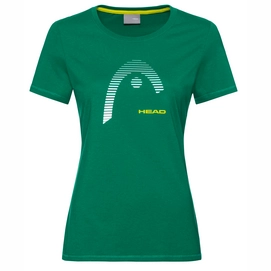 T-shirt de Tennis HEAD Women Club Lara Green-XXXL