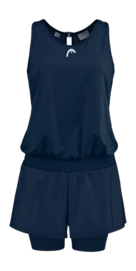 Tenniskleid HEAD Match III Romper Dark Blue Damen
