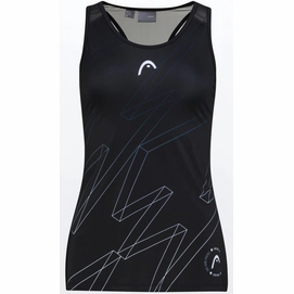 Tennisshirt HEAD Play Tech Tanktop Print Black Damen