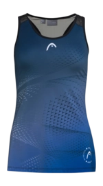 Tennisshirt HEAD Play Tech Tanktop Black Print Damen