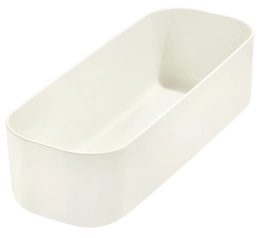 Opbergbox iDesign Compact Beige (28 x 9 cm)