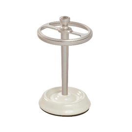 Porta spazzolino da denti iDesign Bexley in ceramica h 14,5 cm, Bianco / Beige