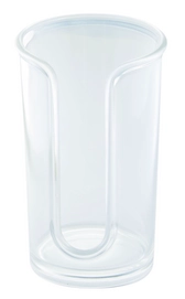 Dispenser iDesign Clarity voor Wattenschijfjes Transparant (7,8 x 12,7 cm)