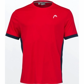 Tennisshirt HEAD Slice Red Deep Blue Jungen-Größe 128