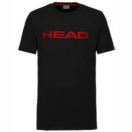 Tennisshirt HEAD Club Ivan Black Red 22 Herren