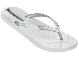 Slipper Dames Ipanema Anatomic Mesh White Silver